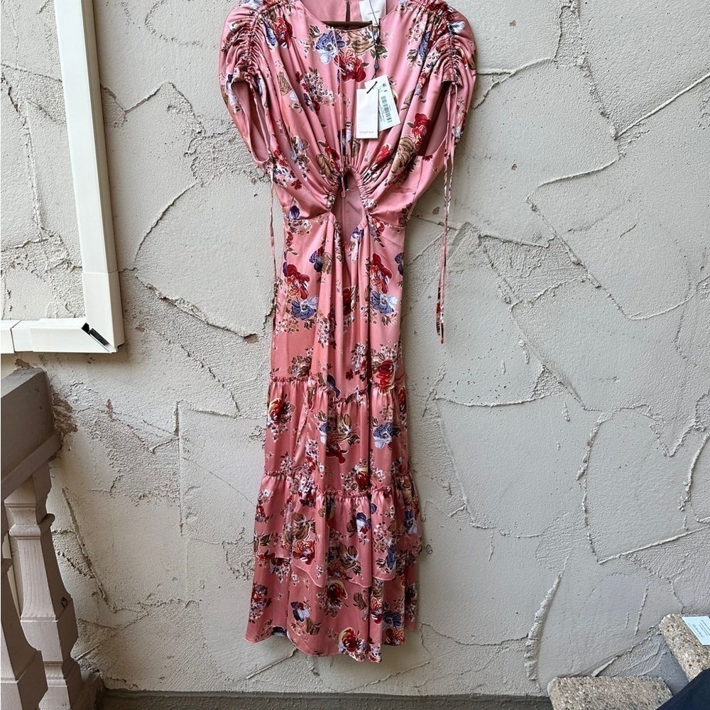 Cinq A Sept Martine Dress in Bare Rose Multi I Size 2 NWT - Picture 9 of 14
